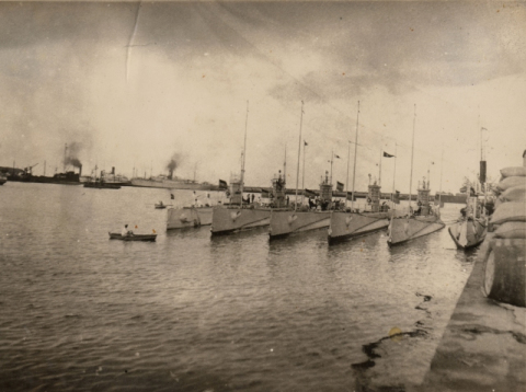 LA FLOTILLA DE LA ARMADA ATRACADA EN  SANTA CATALINA
