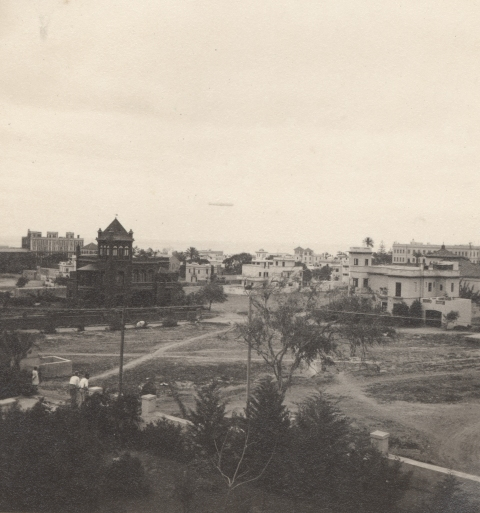 EL ZEPELÍN SOBRE CIUDAD JARDÍN