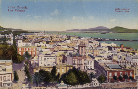PANORÁMICA DE LAS PALMAS E ISLETA DESDE LA CATEDRAL