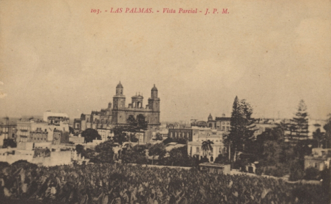 LA CATEDRAL Y VEGUETA DESDE EL PAMBASO