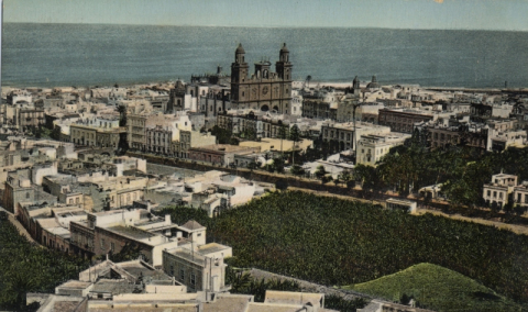 VEGUETA Y FINCAS DEL PAMBASO DESDE EL RISCO SAN NICOLÁS