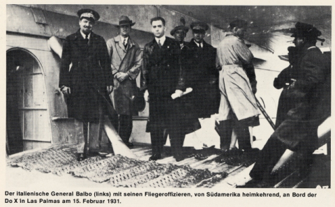 EL GENERAL BALBO Y LA TRIPULACIÓN