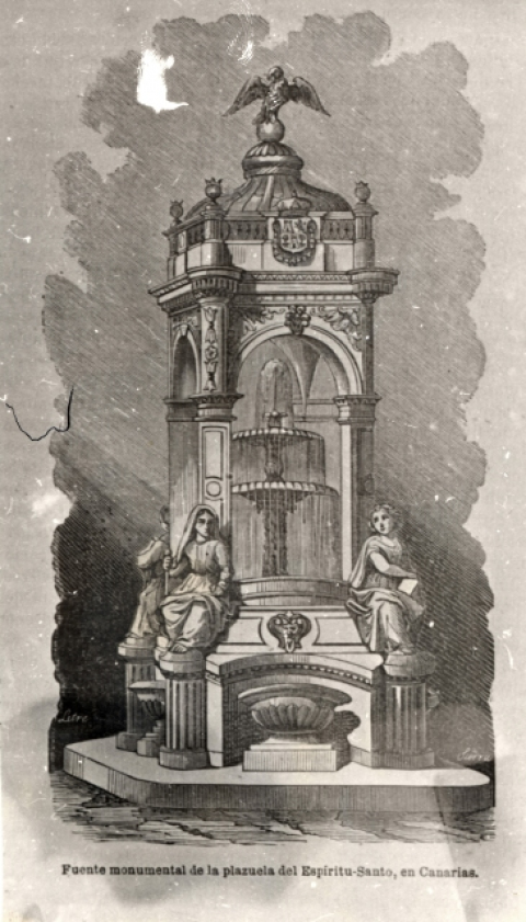 GRABADO DE LA FUENTE DEL ESPÍRITU SANTO