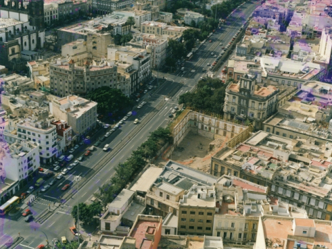 LA AUTOVÍA DEL CENTRO SOBRE EL GUINIGUADA