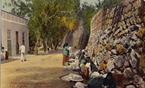 LAVANDERAS EN LA ACEQUIA DEL "ÁRBOL BONITO"