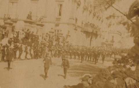 DESFILE EN HONOR A ALFONSO XIII