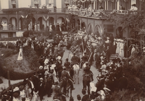 HOTEL SANTA CATALINA, RECEPCIÓN AL REY ALFONSO XIII