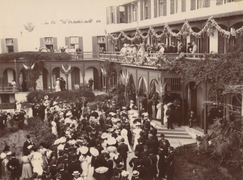 HOTEL SANTA CATALINA, RECEPCIÓN AL REY ALFONSO XIII