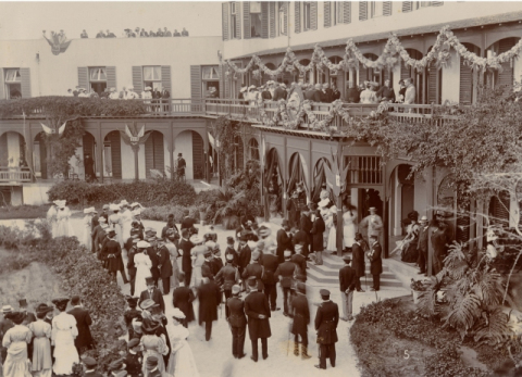 HOTEL SANTA CATALINA, RECEPCIÓN AL REY ALFONSO XIII
