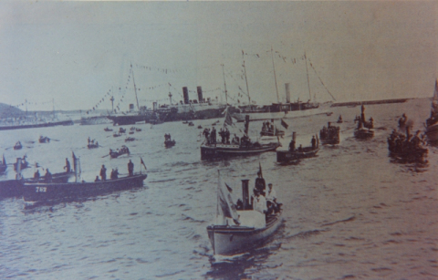 LLEGADA DE ALFONSO XIII A LAS PALMAS DE GRAN CANARIA