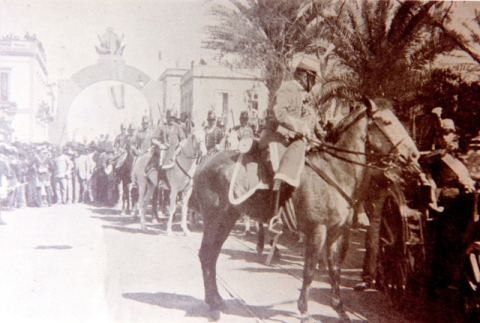 LLEGADA DE ALFONSO XIII AL PARQUE SAN TELMO