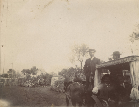 EN TARTANA CAMINO DE SANTA BRÍGIDA