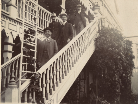 LA ESCALERA DEL HOTEL SANTA BRÍGIDA