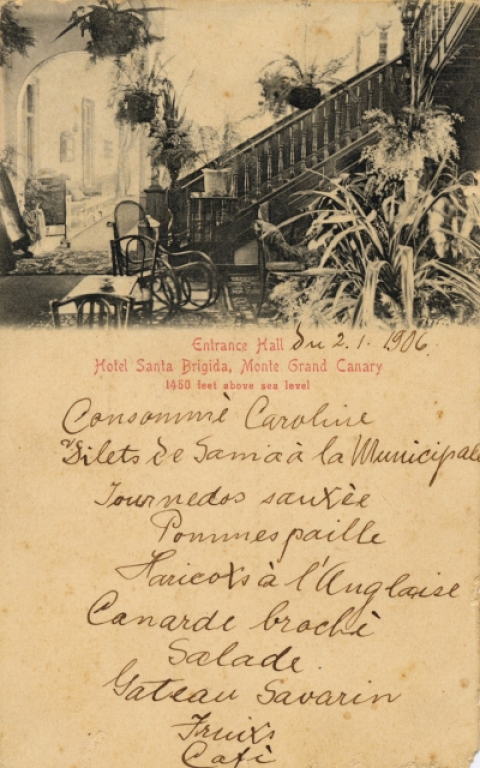 MENÚ PARISINO DEL HOTEL SANTA BRÍGIDA