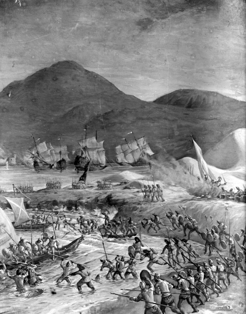 DESEMBARCO DE LAS TROPAS DE VAN DER DOEES