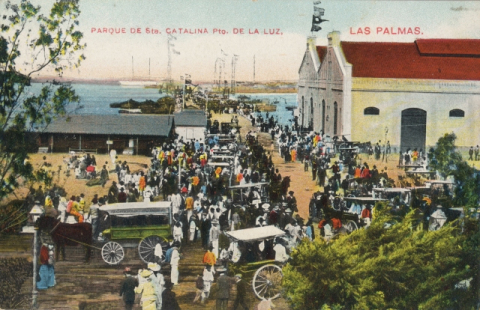 PARQUE Y MUELLE SANTA CATALINA, LLEGADA DE TROPAS EN EL CIUDAD DE CÁDIZ
