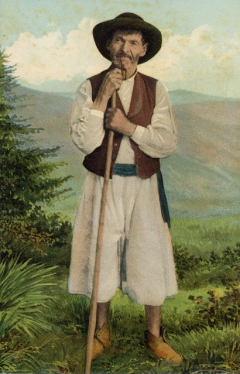 CAMPESINO CON NAGÜETAS