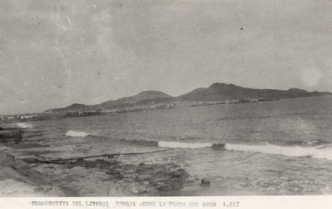 EL LITORAL DE LAS PALMAS DESDE LA PLAYA DEL LUGO