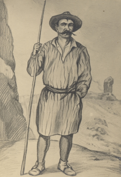 DIBUJO DE CAMPESINO CON CAMISUELA