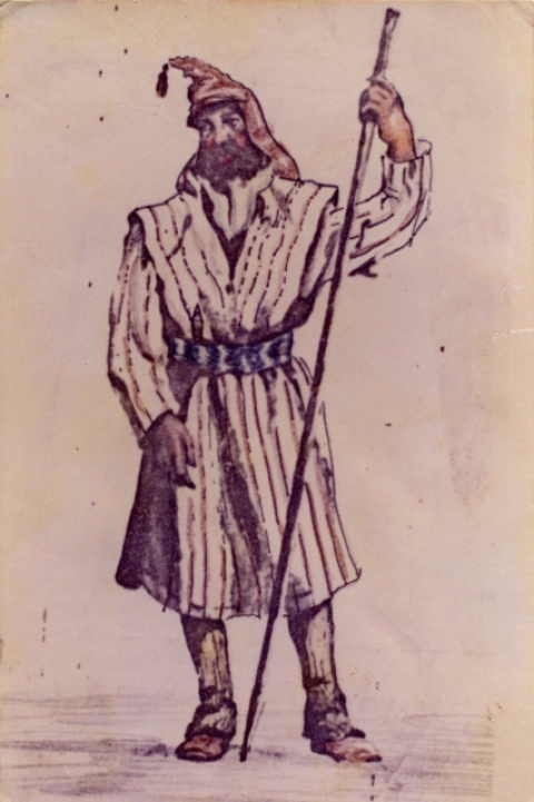 CAMPESINO DE GRAN CANARIA CON CAMISUELA.