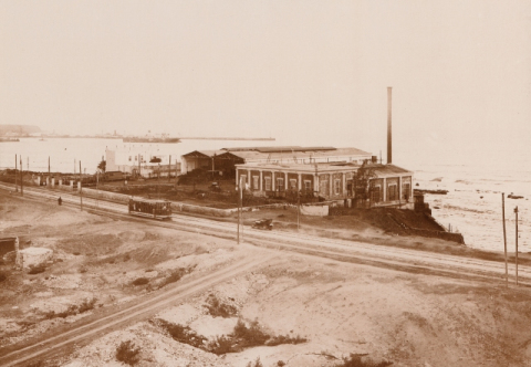 ESTACIÓN DE LA ALCARAVANERAS EN EL TRANVÍA DEL PUERTO