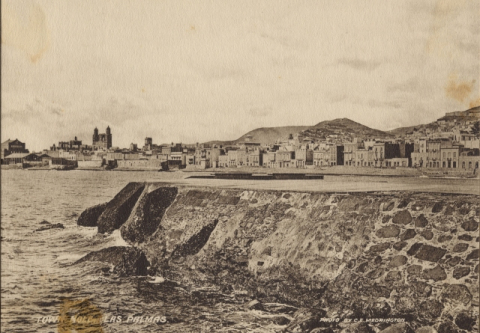 LAS PALMAS, VISTA DESDE EL MUELLE DE LAS PALMAS