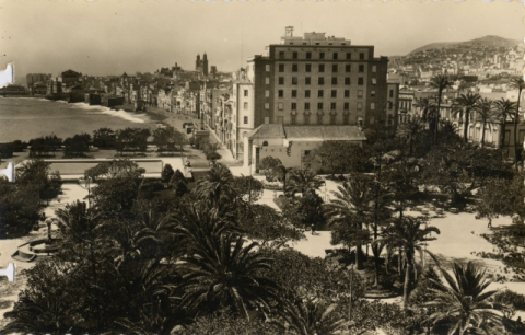 PARQUE DE SAN TELMO, PLAYA Y CALLE LA MARINA DESDE EL HOTEL PARQUE
