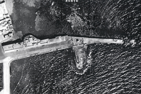 VISTA AÉREA DEL MUELLE DE SAN TELMO